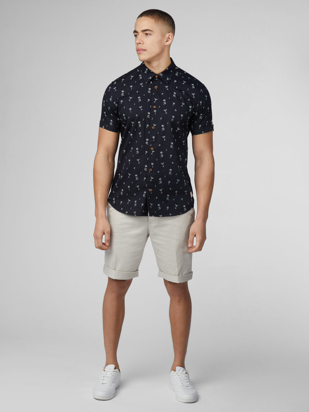 Chemises Ben Sherman Scattered Noir | OFK-77056665